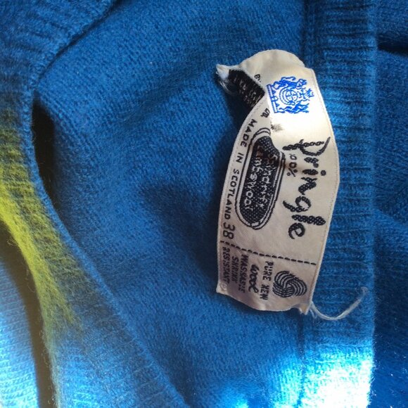 Short sleeves 60's Pringle sweater, lambswool, size 38 bust, knitted top - Picture 4 of 4